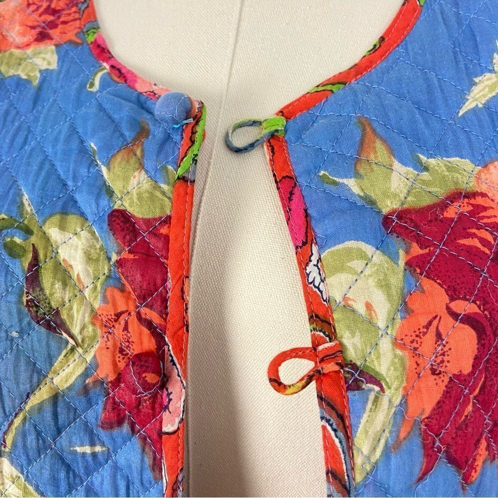 Hand Crafted Floral Multicolor Jacket - image 7